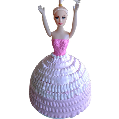 "Designer Doll Cake -2 Kgs (code BC02) - Click here to View more details about this Product